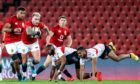 Captain Stuart Hogg leads the Lions' charge in Johannesburg.
