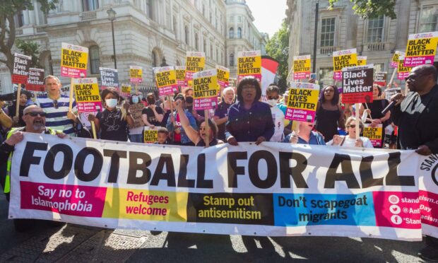 MP Diane Abbot recently joined an anti-racism protest in support of England's Black football players