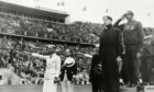 Lawson Robertson was head coach of the US Olympic team when Jesse Owens, middle, won four gold medals in Berlin in 1936.