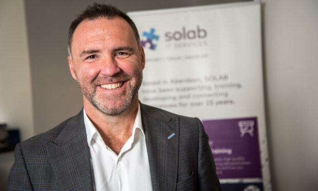 Kevin Coll, Solab managing director celebrating 30 years in business