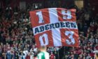 Aberdeen fans were back in Pittodrie in great numbers for the first time since March 2020.