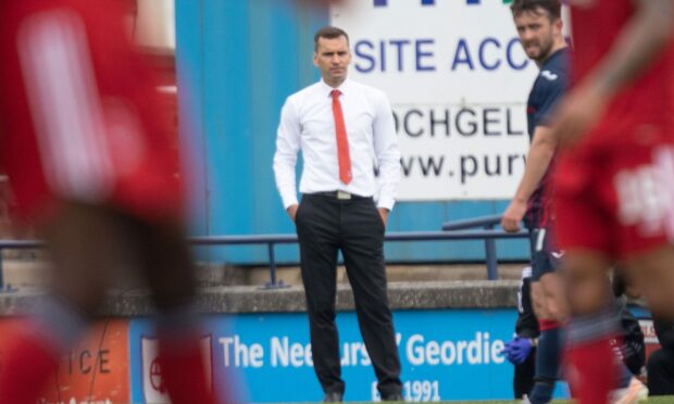 Ex-Aberdeen boss Stephen Glass made changes to his team for last season's League Cup defeat at Raith Rovers. Image: SNS