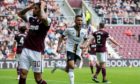 Funso Ojo scored his first goal for Aberdeen at Tynecastle