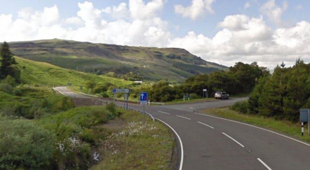 The A87 crossing Varragill Bridge in Skye. Picture from Google Maps