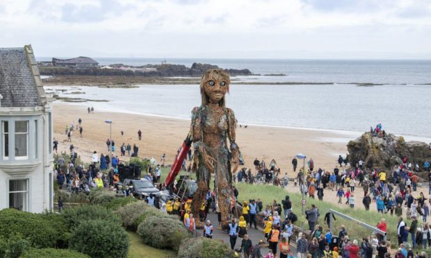 Storm, the ten-metre tall puppet, will be making an appearance at the festival.