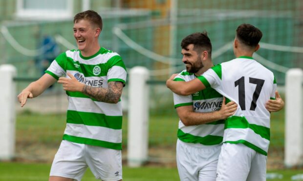 Buckie Thistle's Kyle MacLeod, left, is looking forward to facing Inverness Caley Thistle.