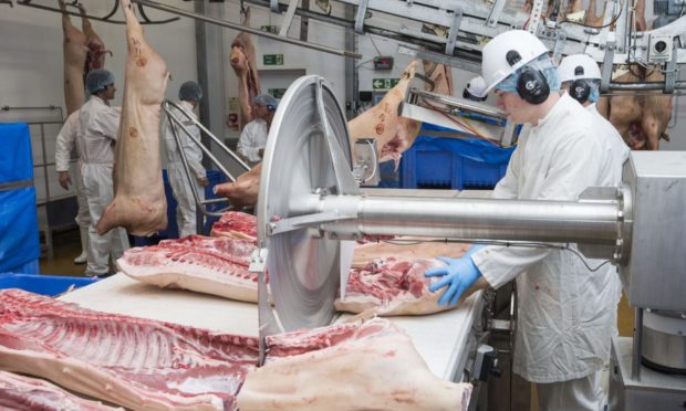 Almost half of all staff working in the red meat processing sector are from outside the UK.