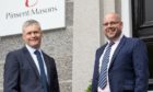 New partner Bruce McLeod ,left, and head of office Richard Scott at Pinsent Masons in Aberdeen.