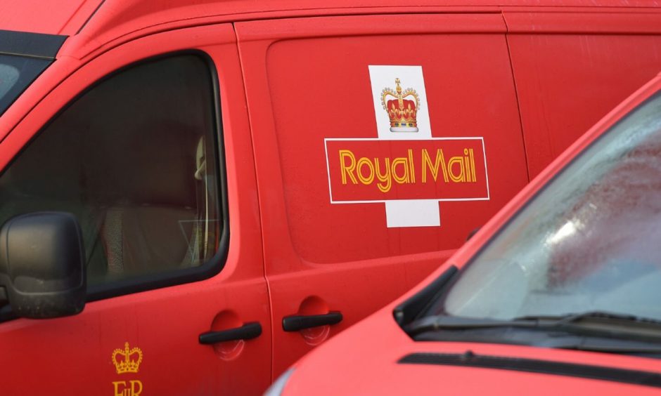 A Royal Mail van.