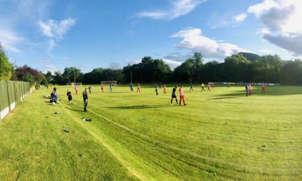 The scene was set at Contin before Loch Ness posted a 3-1 midweek win to secure the Inverness Amateur Premier League title.