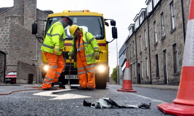 Spaces For People physical distancing measures were implemented in Aberdeen's West End last June.