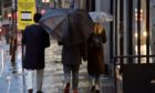 Shoppers brave the rain in Aberdeen.

Picture by KENNY ELRICK     01/11/2019