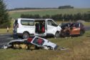 Five people died in the collision on the A96. Image: Kath Flannery / DC Thomson