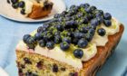 Blueberry lime loaf cake.
