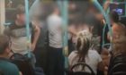 First Aberdeen has opened an investigation after a large group of maskless people were filmed smoking, shouting and singing on a route in Aberdeen.