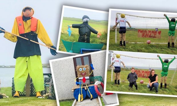 Westray scarecrows