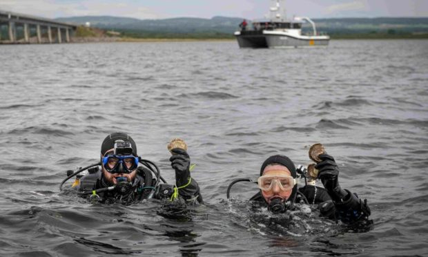 Members of the Dornoch Environmental Enhancement Project (Deep) have this month deployed their 20,000th oyster into the Dornoch Firth in a major environmental achievement. Photograph by the Deep project.