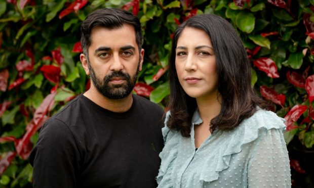 Health Secretary Humza Yousaf and wife Nadia El-Nakla