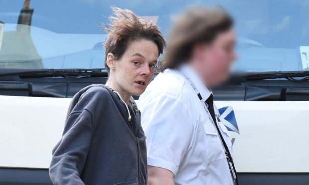 Julie Hayworth appeared at Aberdeen Sheriff Court when she stole a TV in 2020.