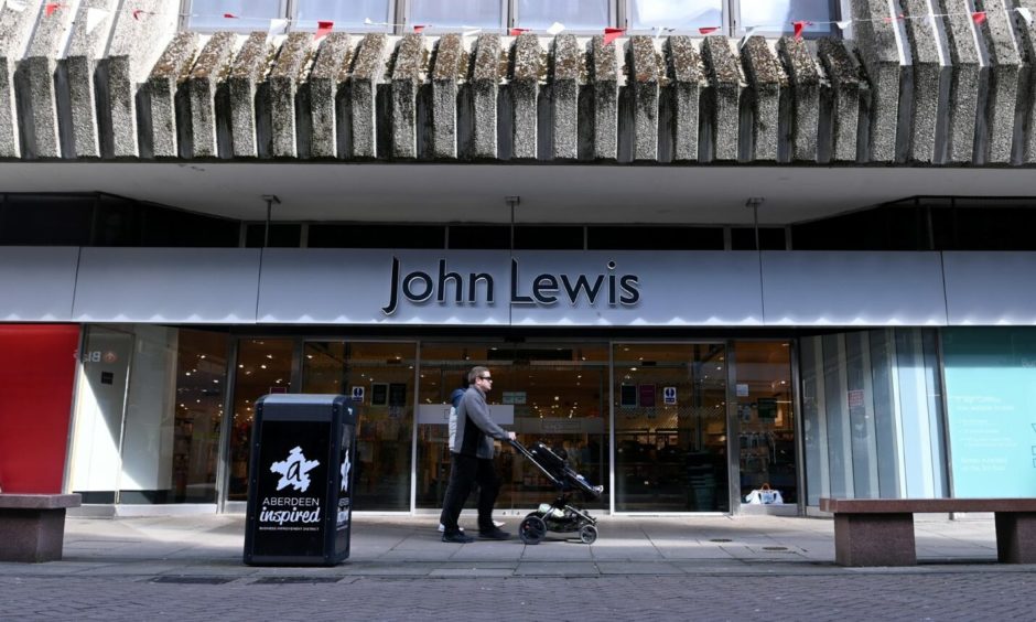 The former John Lewis department store in Aberdeen could be used as a vaccination centre for up to three years, Picture by Kath Flannery.