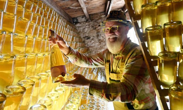 Christian Stolte is making his own sparkling cider, called Seidear.