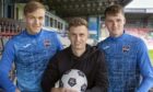 Ross County's three new signings (l to r): Ashley Maynard-Brewer, Ben Paton, and Jack Burroughs.