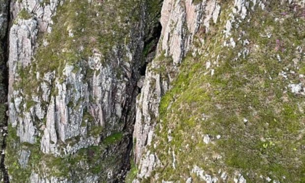 Lochaber Mountain Rescue were called to a hard-to-spot pair who had become crag fast on Ben Nevis. PIC: Lochaber Mountain Rescue