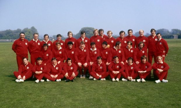 The 1971 British & Irish Lions squad.