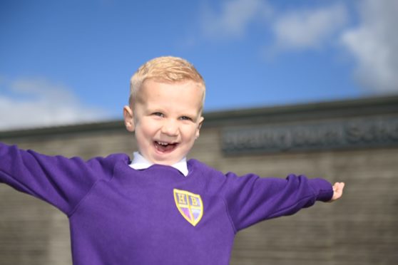 Callum Woods is "more than ready" to start school.