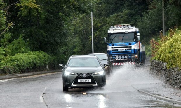 Heavy rain could cause flooding on roads across Aberdeen and Aberdeenshire today