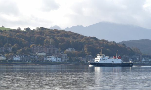 The Caledonian MacBrayne ferry, 'Bute' leaves Rothesay on the Isle of Bute. Picture by Sandy McCook