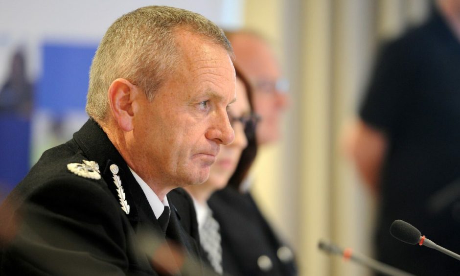 Iain Livingstone, then acting chief constable, giving evidence to the Scottish Police Authority meeting in Inverness, in September 2017.
