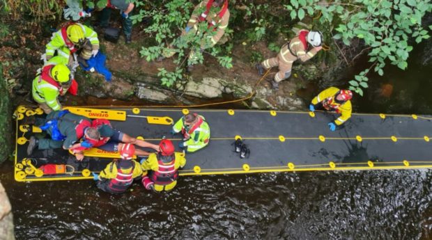 Duncan Brown plummeted 30ft after crashing into a bridge near Portsoy. PICS: Jasper Images
