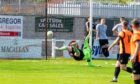 Rothes goalkeeper Sean McCarthy could not stop Connor Gethins' first half free-kick.