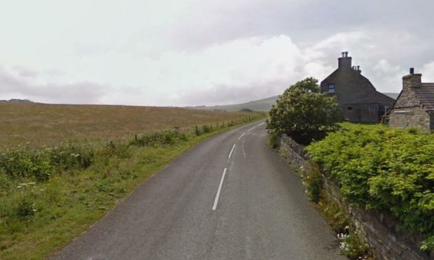 The crash happened near Tingwall Jetty in Orkney. Supplied by Google Maps.