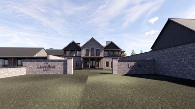 An artist's impression of the proposed Lucullan hotel at Inchmarlo. Supplied by Imajica Brand Evolution