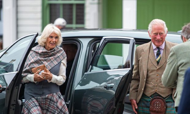 The Duke and Duchess of Rothsay visited Ballater to open the Community Hub Picture by Wullie Marr.