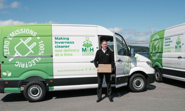 Fraser MacLean with one of the new vans.