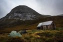 Corrour Bothy and the Devil's Point in the Cairn Gorms