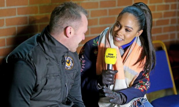 Alex Scott (right) retired from playing football in 2017 and is now a BBC sports presenter (Photo: Huw Evans/Shutterstock)