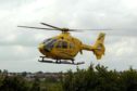 An air ambulance has been called to the A87 Kyle of Lochalsh to Invergarry road following a two-vehicle crash