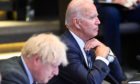 Boris Johnson and Joe Biden spoke in a joint press conference on Wednesday