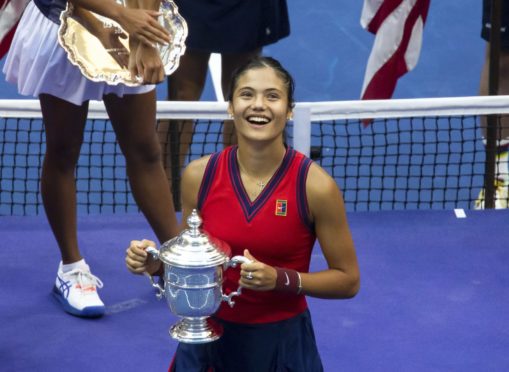 Emma Raducanu won the US Open singles title in New York in 2021.