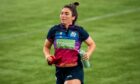 Emma Wassell is pictured during a Scotland Women's Rugby Training session at the Oriam