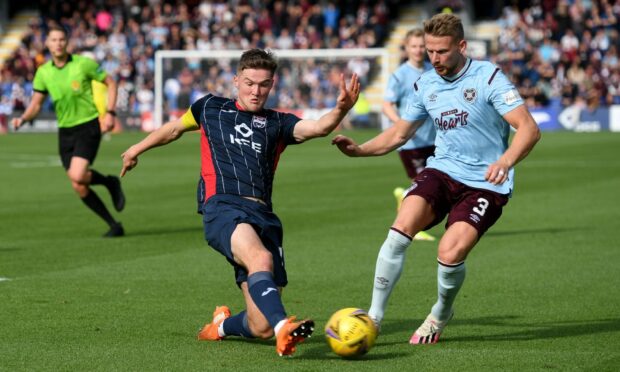 Blair Spittal in action for Ross County.