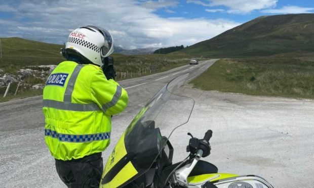Police have already been running traffic patrols on the NC500. Photo: Police Scotland