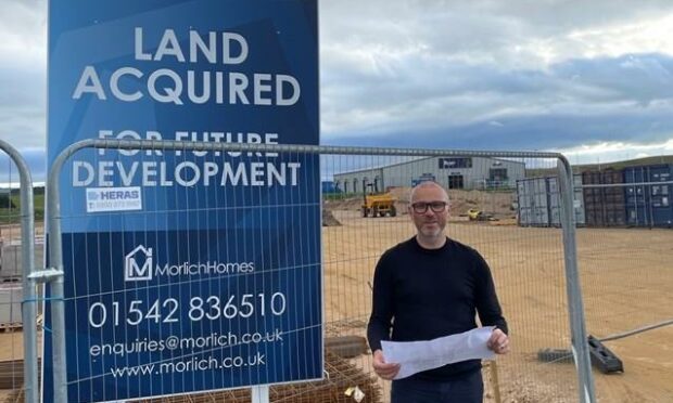 Morlich Homes director, John Main, at the site of the new production facility.