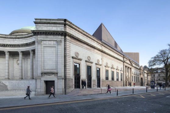 Aberdeen Art Gallery has been named one of Scotland's buildings of the year.