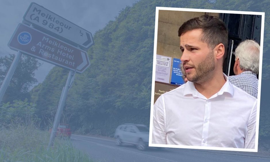 Aaron Shand caused a smash on a notorious A93 blackspot.