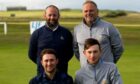 The winning Brora GC team. Top (from left): Chippie Mailley and James Macbeath; Bottom (from left): Ross Naismith and James Ross.